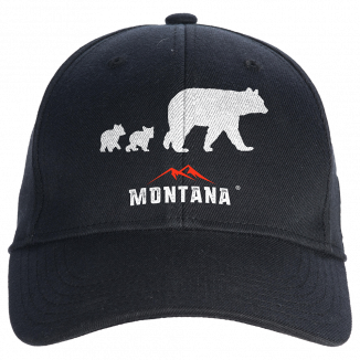 MONTANA BRAND BEAR FAMILY BASEBALL CAP