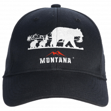 MONTANA BRAND BEAR FAMILY IN WILD BASEBALL CAP