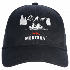 MONTANA BRAND MOOSE & BEAR CANOEING IN THE WILD BASEBALL CAP