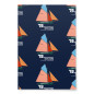 Dowr Carrek Rock Anchorage Cornish Crabber Boat Wrapping paper sheets