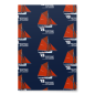 Dowr Carrek Rock Anchorage Red Cornish Crabber Boat Wrapping Paper Sheets