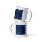 The Restronguet Brand Square White glossy mug