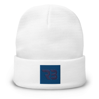 The Restronguet Brand Square Embroidered Beanie