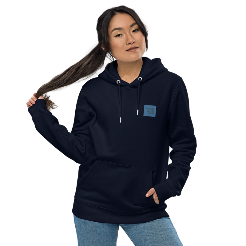 The Restronguet Brand Square Pocket print Unisex essential eco hoodie