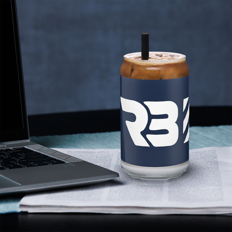 RB with lines Can-shaped glass RB with lines Can-shaped glass