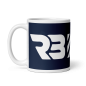 RB with lines White glossy mug
