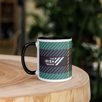 Irish Brand Tartan Mug with Color Inside