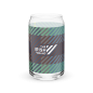Irish brand Tartan Can-shaped glass