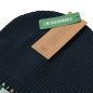 Irish Brand Original Black Organic ribbed beanie