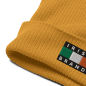 Irish Brand Original Black Organic ribbed beanie