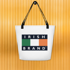 Irish Brand Original All-Over Print Large Tote Bag