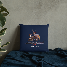 Montana Brand Deer Family Cushion
